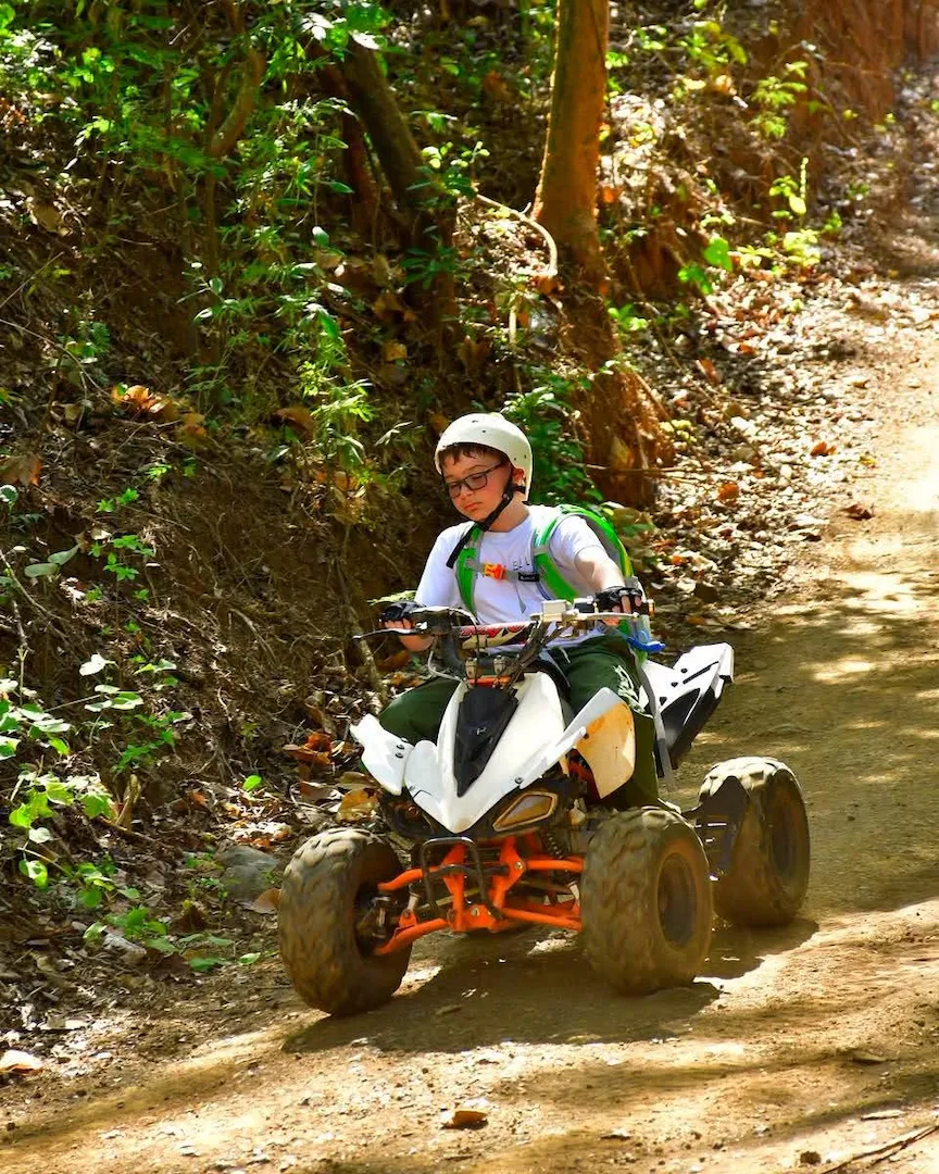 Private group on ATV at Congo Trail adventure park